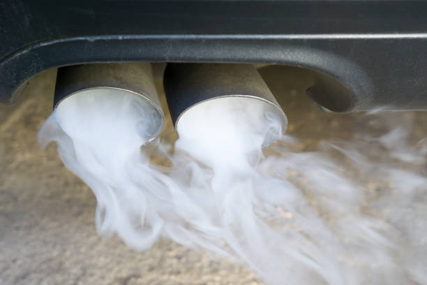 istock Emissions of a starting diesel engine 835603494