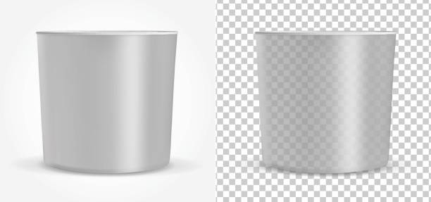 istock Transparent black container for ice cream or fast food. Packaging for sauce and snack 835639546