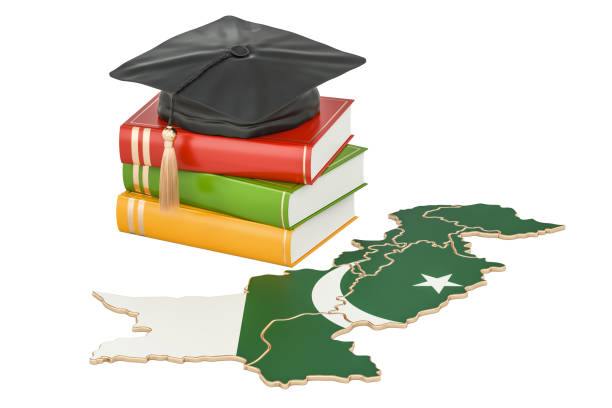istock Education in Pakistan concept, 3D rendering isolated on white background 835641054