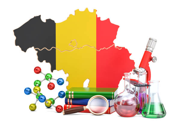 istock Scientific research in Belgium concept, 3D rendering isolated on white background 835641312