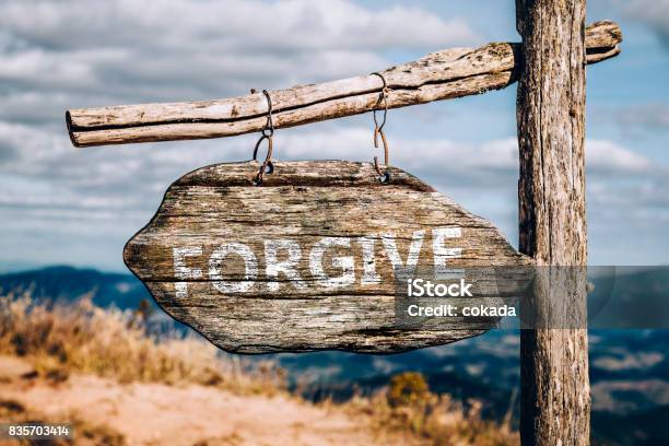 Forgive Stock Photo - Download Image Now - Forgiveness, Sign, Concepts