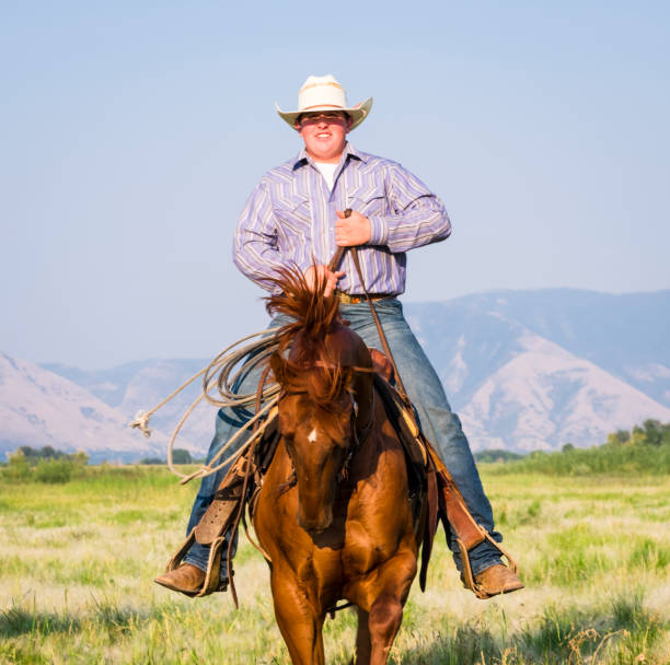 istock Young Man Horseback Riding In Utah 835710810
