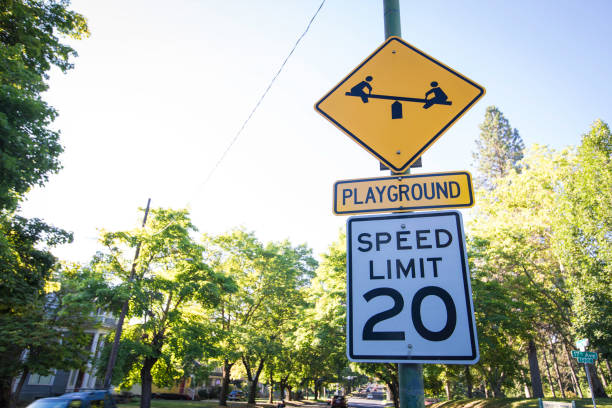 istock Playground 20 MPH Sign 835723862