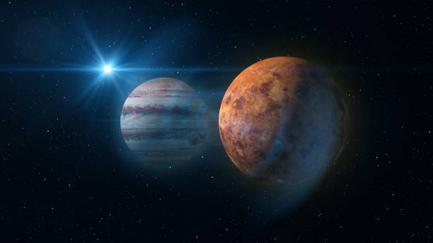 istock Venus and Jupiter Planet Conjunction 835726058