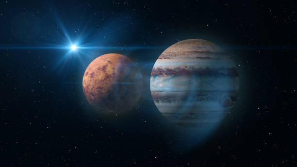 istock Venus and Jupiter Planet Conjunction 835728356