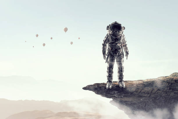 istock Adventure of spaceman. Mixed media . Mixed media 835735718