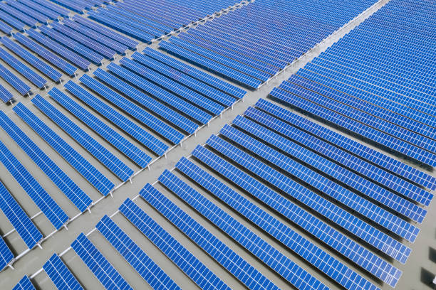 istock aerial view of solar power panels 835735922