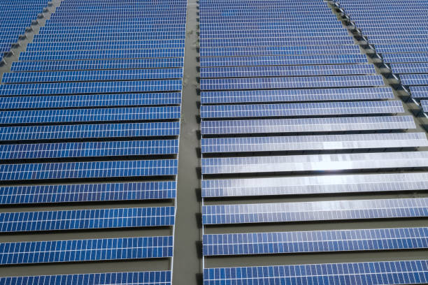 istock aerial view of solar power panels 835736004