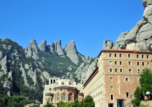 Ambulatory of the Basilica, Montserrat monastery, Catalonia, Spain