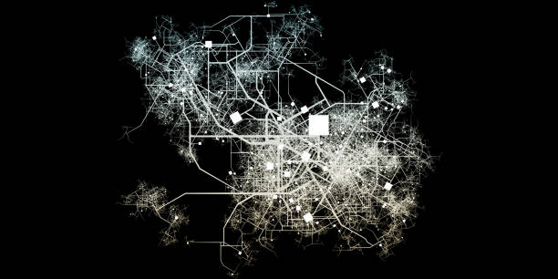 istock Intricate Fictional City Map 835743962