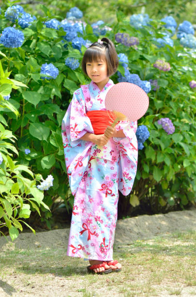 Japanese clothes girl Japanese clothes girl yukata photos stock pictures, royalty-free photos & images