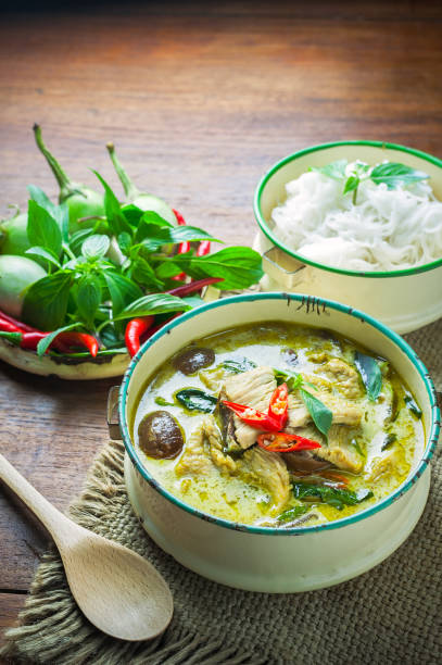 istock Thai food green curry chicken 835765174