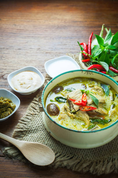 istock Thai food green curry chicken 835765246