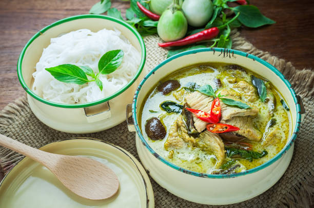 istock Thai food green curry chicken 835765412