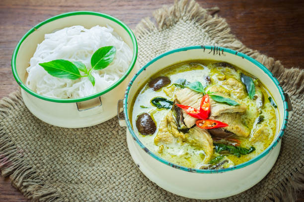 istock Thai food green curry chicken 835765480