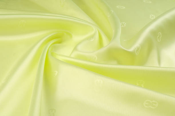istock Silk fabric texture, background, green monochrome 835768560