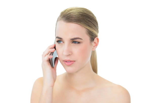 istock Peaceful attractive blonde on the phone 835769078