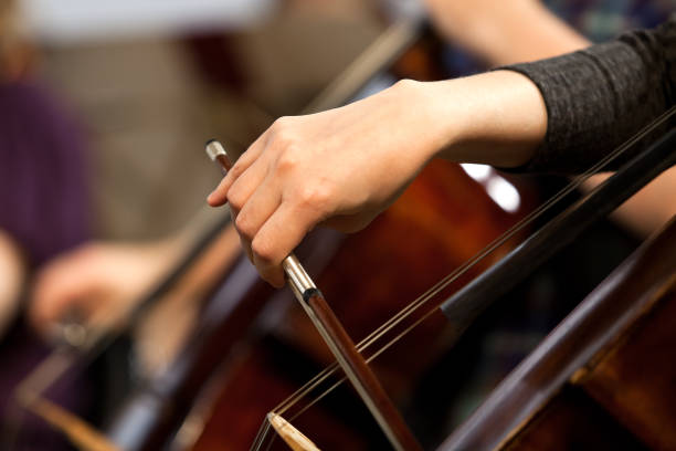 istock Hand of a girl playing a cello 835772484