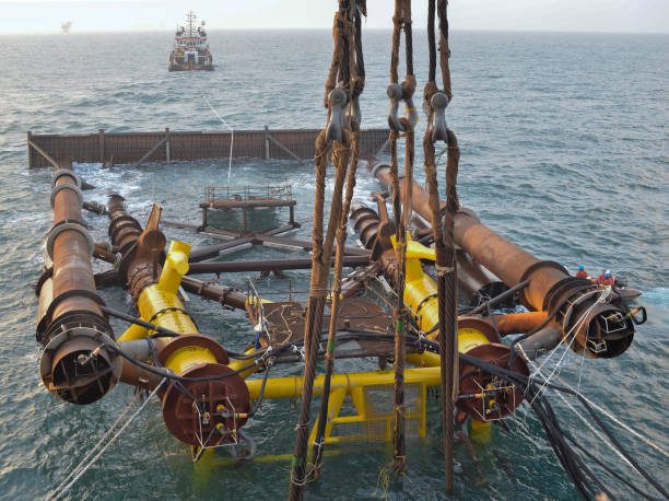 istock Upending jacket offshore India west coast 835776750