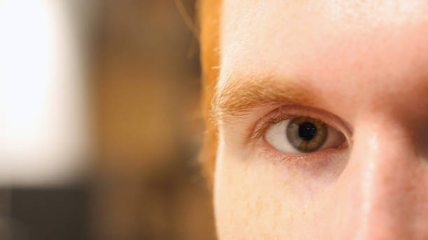 istock Close up of man's eye , face , macro 835780710