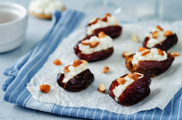 istock Almond and goat cheese stuffed dates 835783928