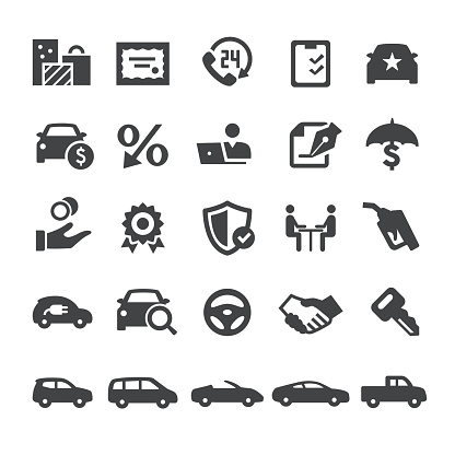 Automotive Sales Icons