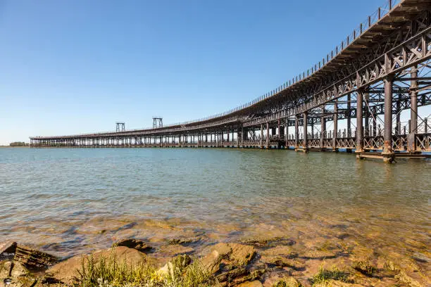 Photo of Old ironwork quay - Muelle del Tinto in Huelva, Spain