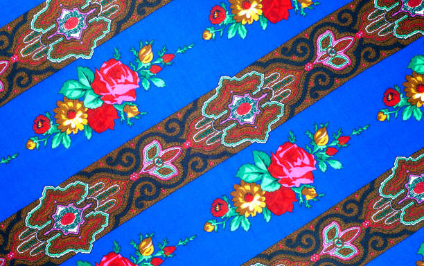 istock Fabric silk texture of dark blue, Navy 835806172