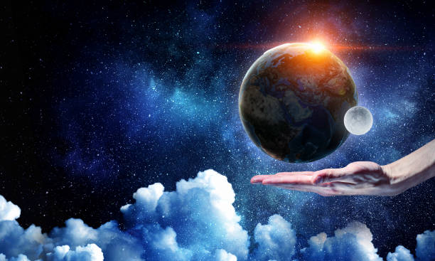 istock Whole world in hands. Mixed media 835816972