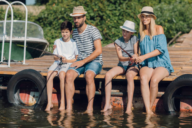 istock Family Fishing on Jetty 835825148
