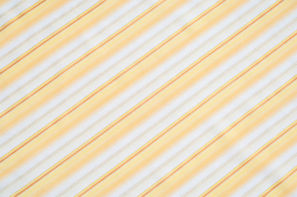 istock Cotton fabric texture, background, striped, with yellow stripes 835829400