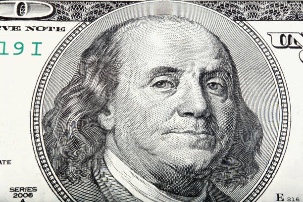 istock Sacked macro portrait of Benjamin Franklin 835829538