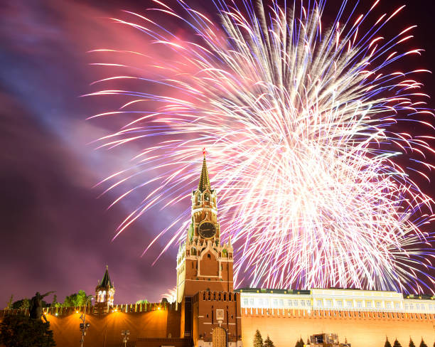 istock Fireworks over the Moscow Kremlin, Russia 835833046