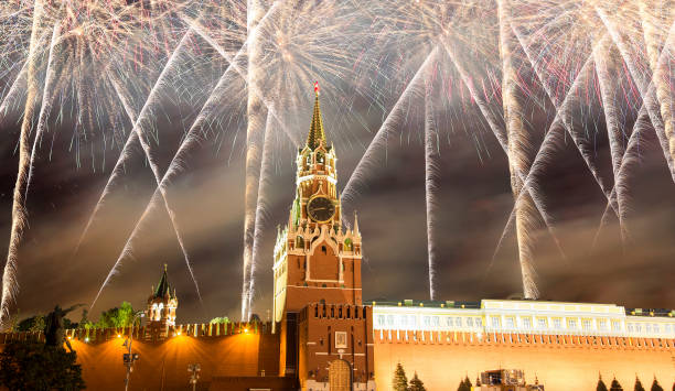 istock Fireworks over the Moscow Kremlin, Russia 835833098