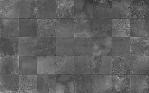 Photo of Slate mosaic tile seamless texture