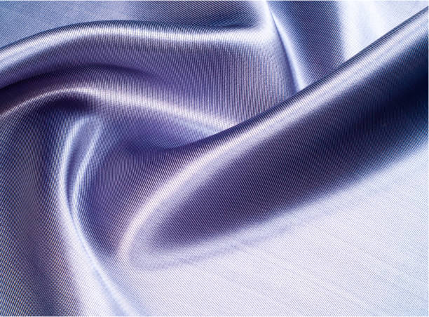 istock Fabric silk texture of dark blue, Navy 835837100