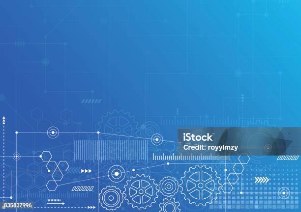 Abstract Technology Communication Design Innovation Concept Background Vector Illustration Stock Illustration - Download Image Now