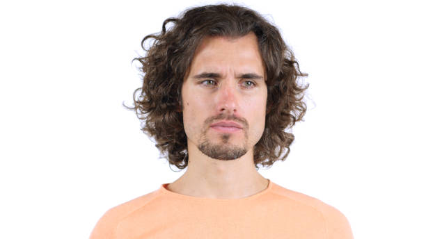 istock Frustrated confused Man with Curly hairs 835838072