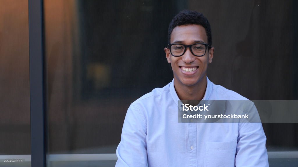 Portrait of Young Black Male Designer Acting - Performance Stock Photo