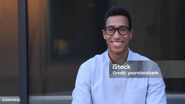 Portrait Of Young Black Male Designer Stock Photo - Download Image Now - Acting - Performance, Actor, Adult