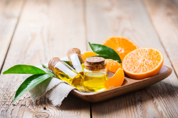 istock Organic essential tangerine, mandarin, clementine oil 835846684