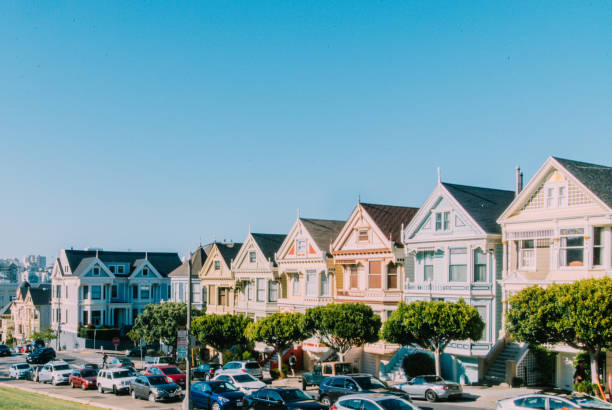 istock Victorian architecture: San Francisco colorful houses. 835856044
