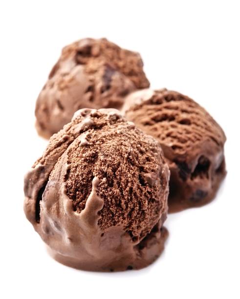 istock Balls of chocolate ice cream 835857440