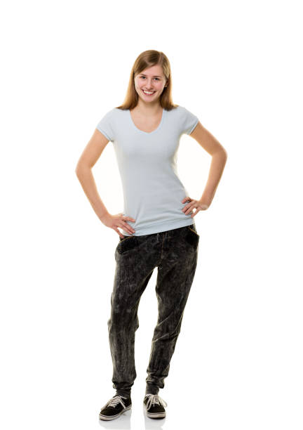istock Young woman posing on white background. 835857936