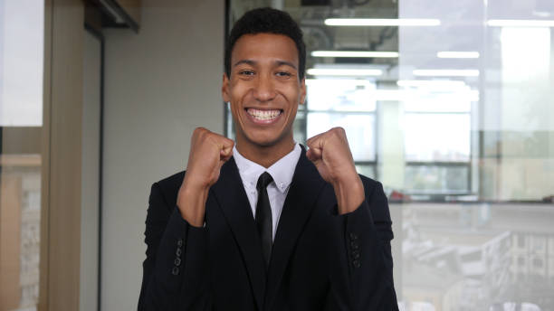 istock Happy Successful Businessman Expressing joy, Celebrating 835858000