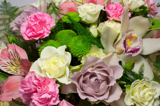 istock Beautiful  bouquet ,floristic designe,fresh flowers 835864382