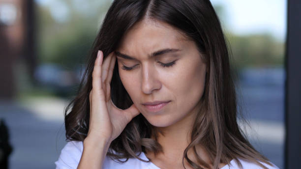 istock Headache, Frustration, Tense Young Female Portrait 835864560