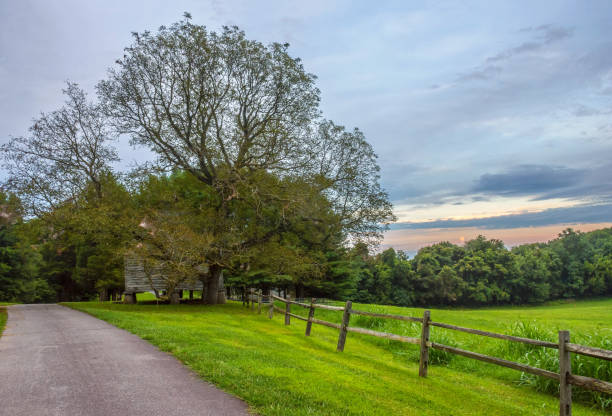 istock Rural Farm Scene at Dusk 835871774