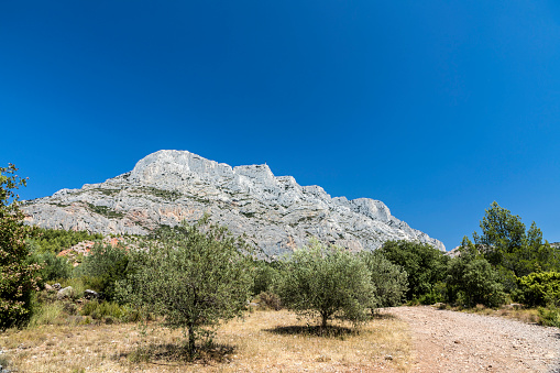 Rugged, wild landscape in Dorgali Municipality. Province of Nuoro. Sardinia. Italy.