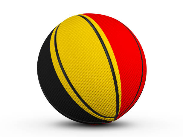 istock Basketball ball Belgium flag 835882554